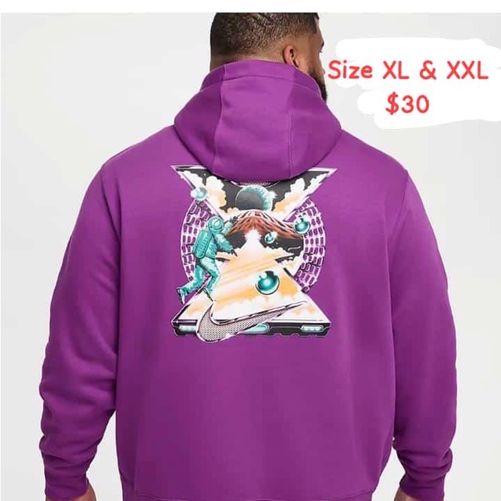 Purple Graphic Hoodie